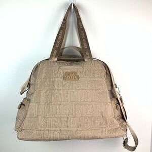 NWT Steve Madden Sand Bnyla weekender oversized tote bag large luggage logo